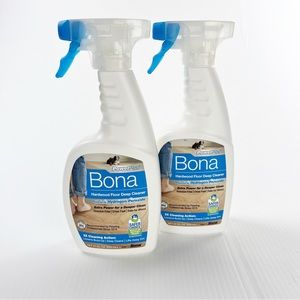 Bona PowerPlus Hardwood Floor Deep Cleaner 22 Oz Spray Bottle 2 Pack